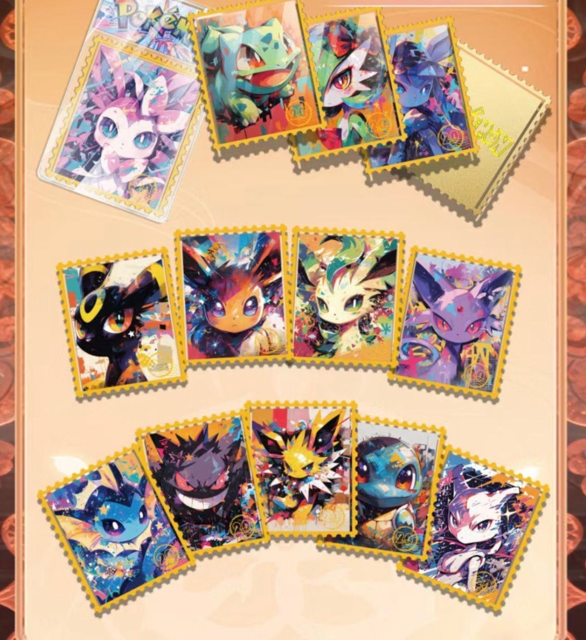 Starry night stamp slab 10 pack)