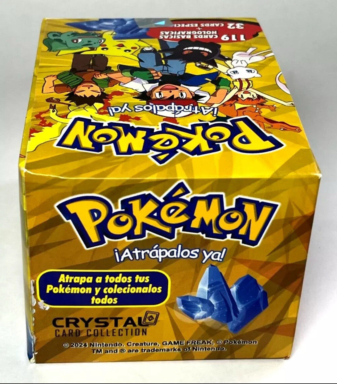 2025 BOX POKEMON STAINED GLASS Crystal Cards - 25 Sealed Packs Peru Zard Gengar