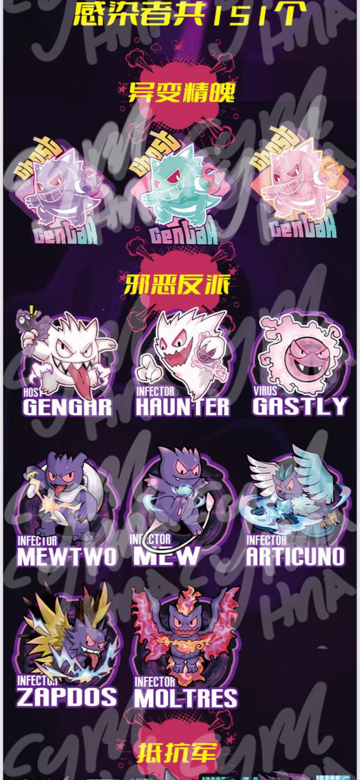 (Gengar magnet (5 packs) hi