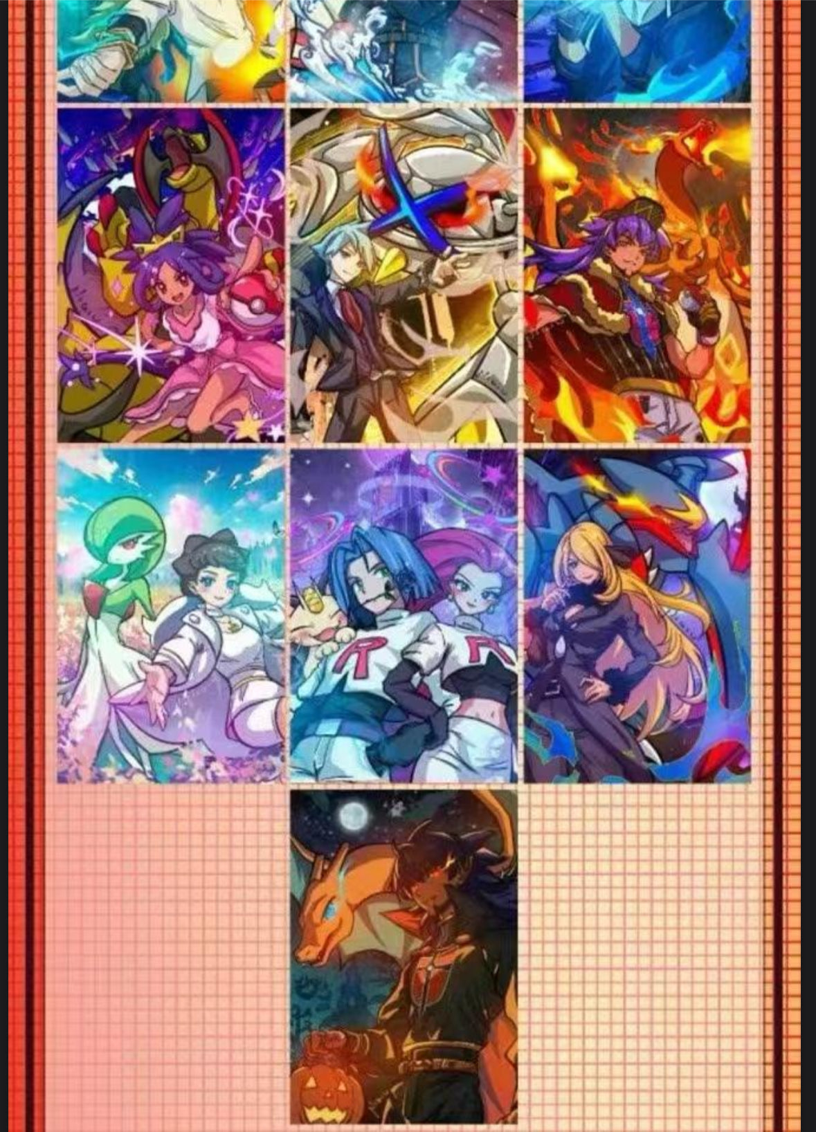 Box (8) Pokemon art board.