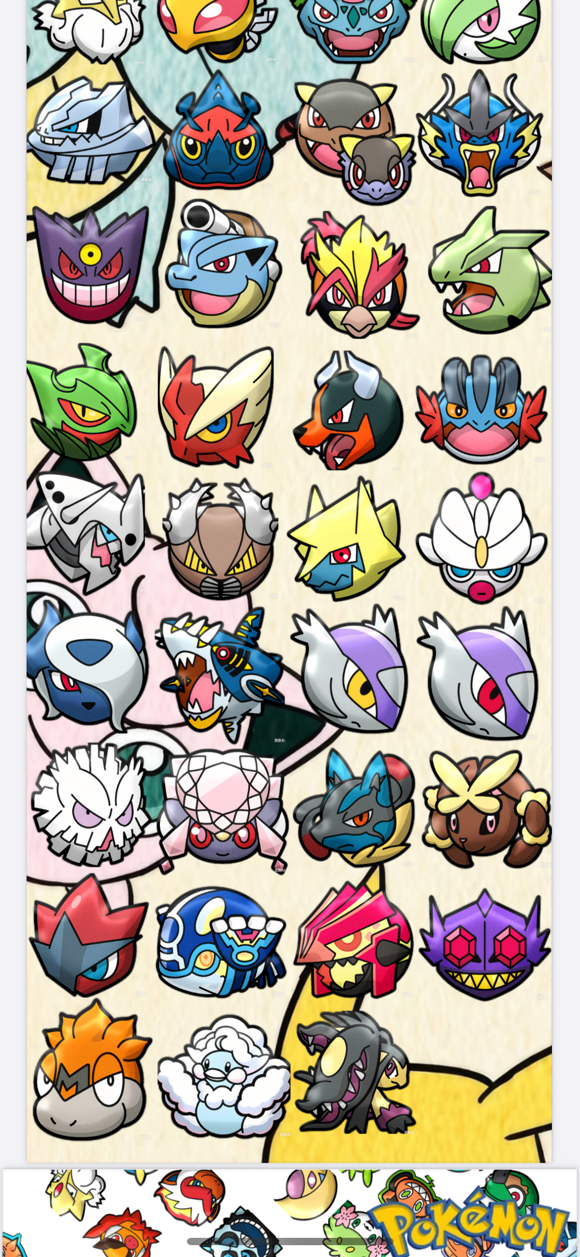 Pokemon face magnets (10 packs)