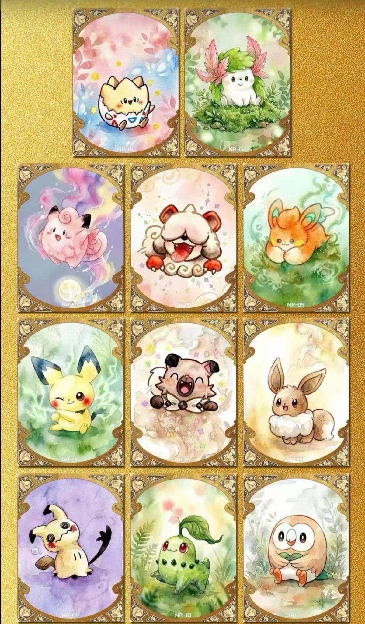 Time collection, metal cards (5 packs)