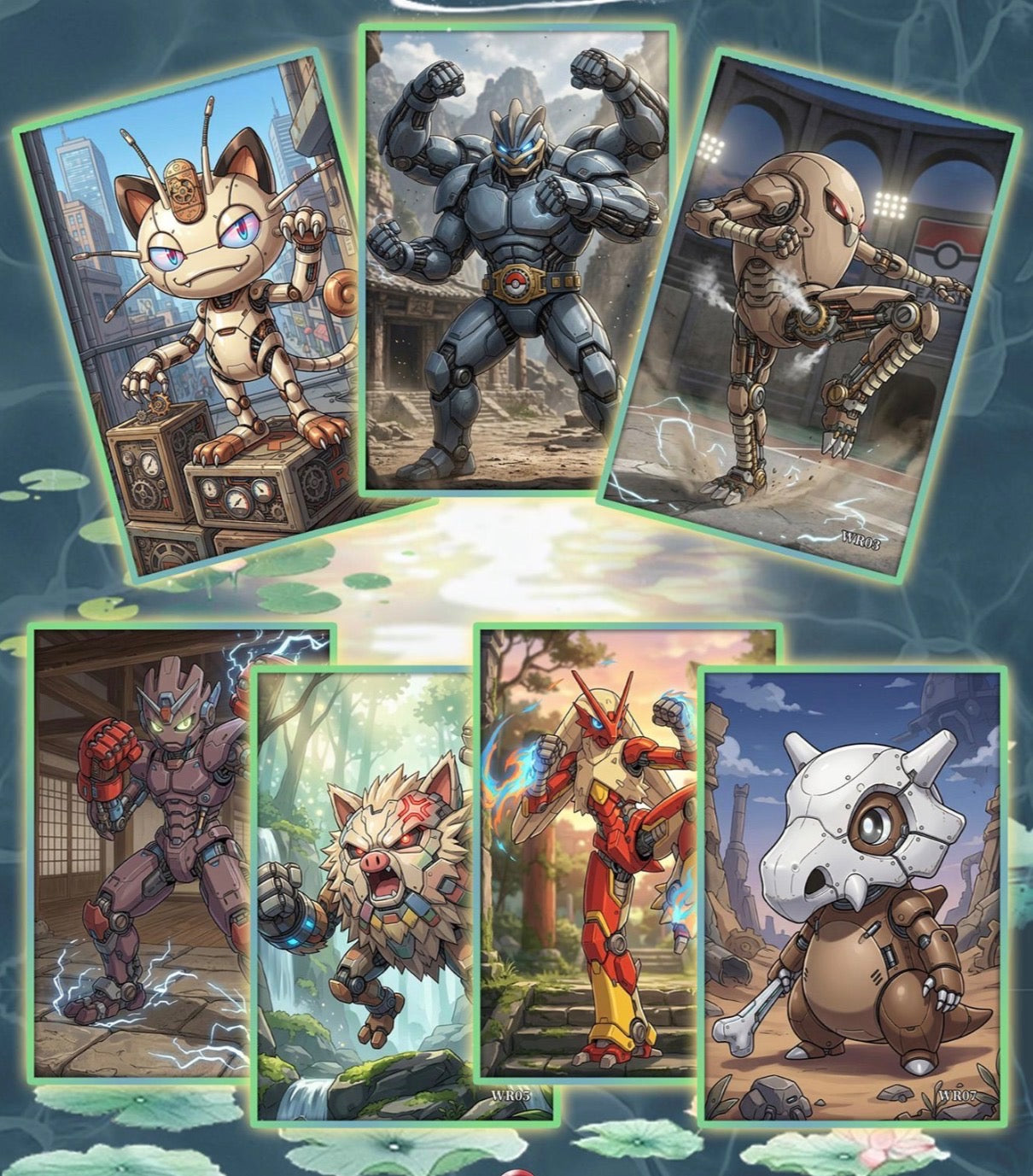 Pokemon Mechanical artboards (10 packs)