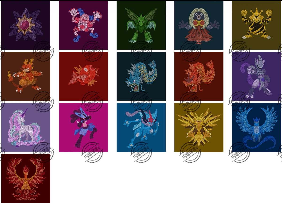 Embroidered art boards (10 packs)