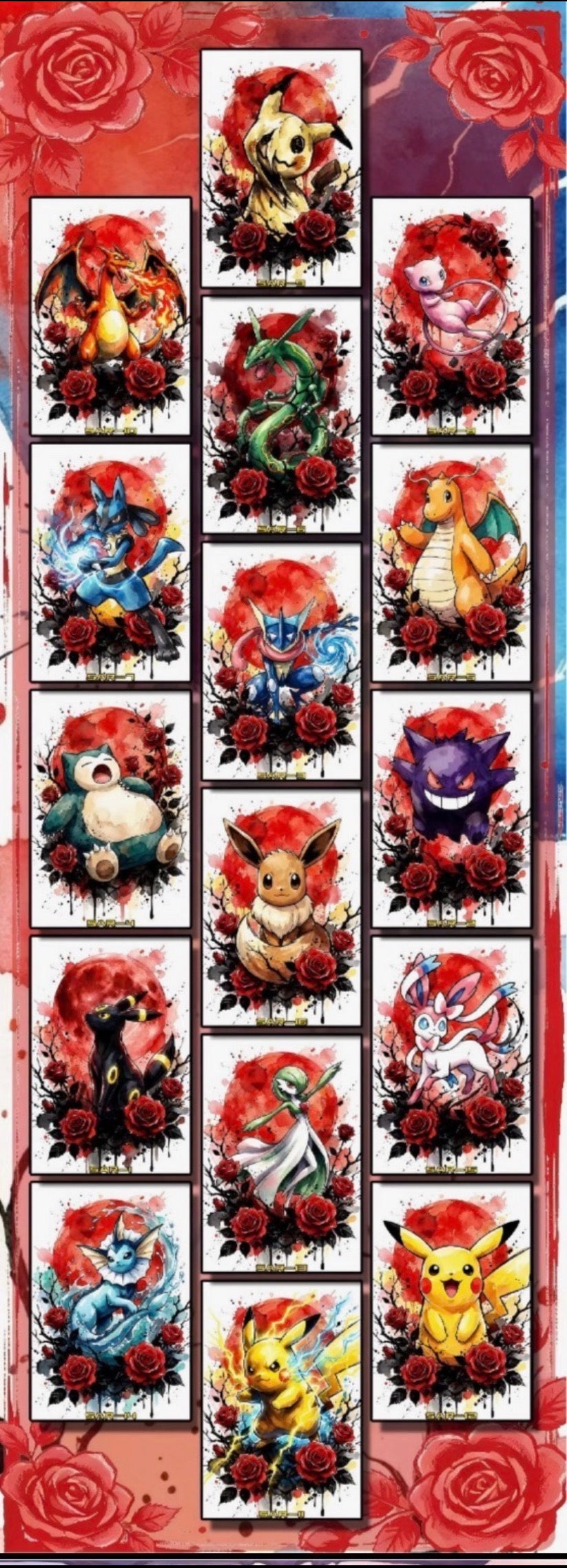 Rose ink artboards (10 packs)