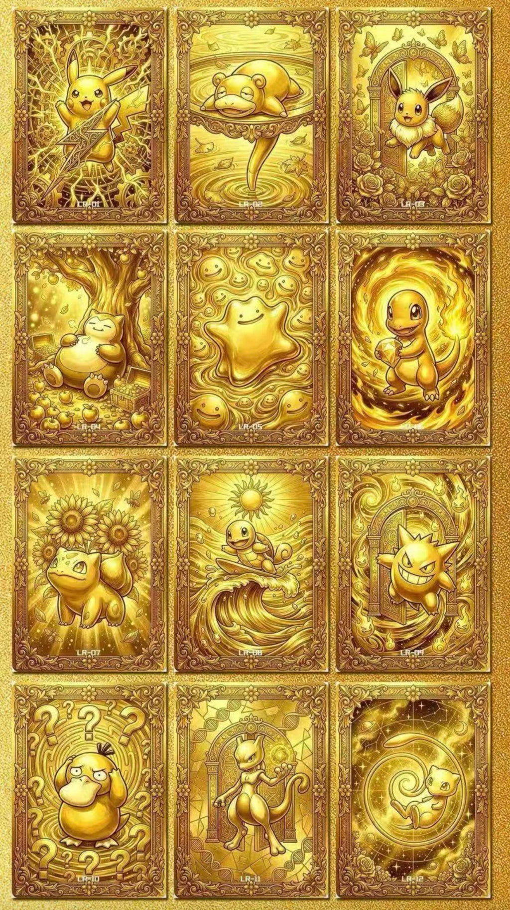 Time collection, metal cards (5 packs)