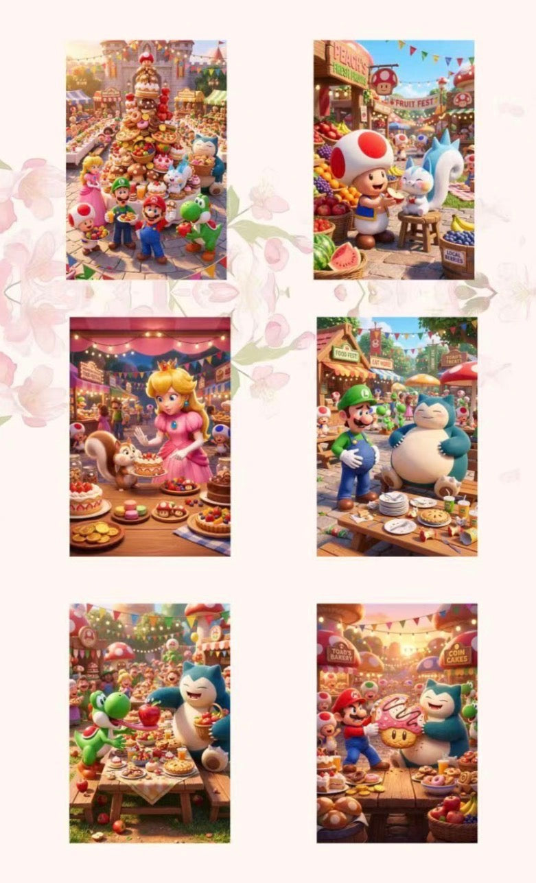 Mario x Pokemon artboards (10 packs)