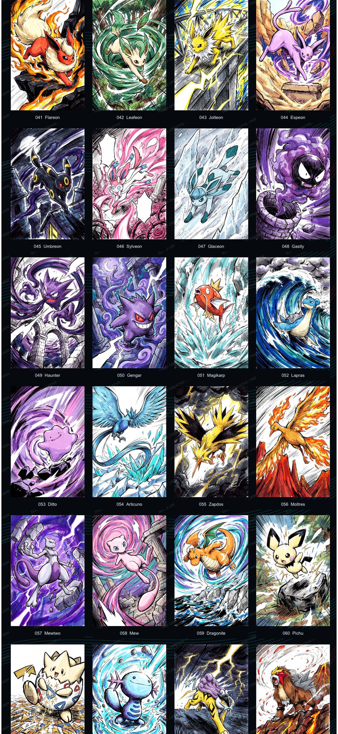 Ink awakening artboards (10 packs)