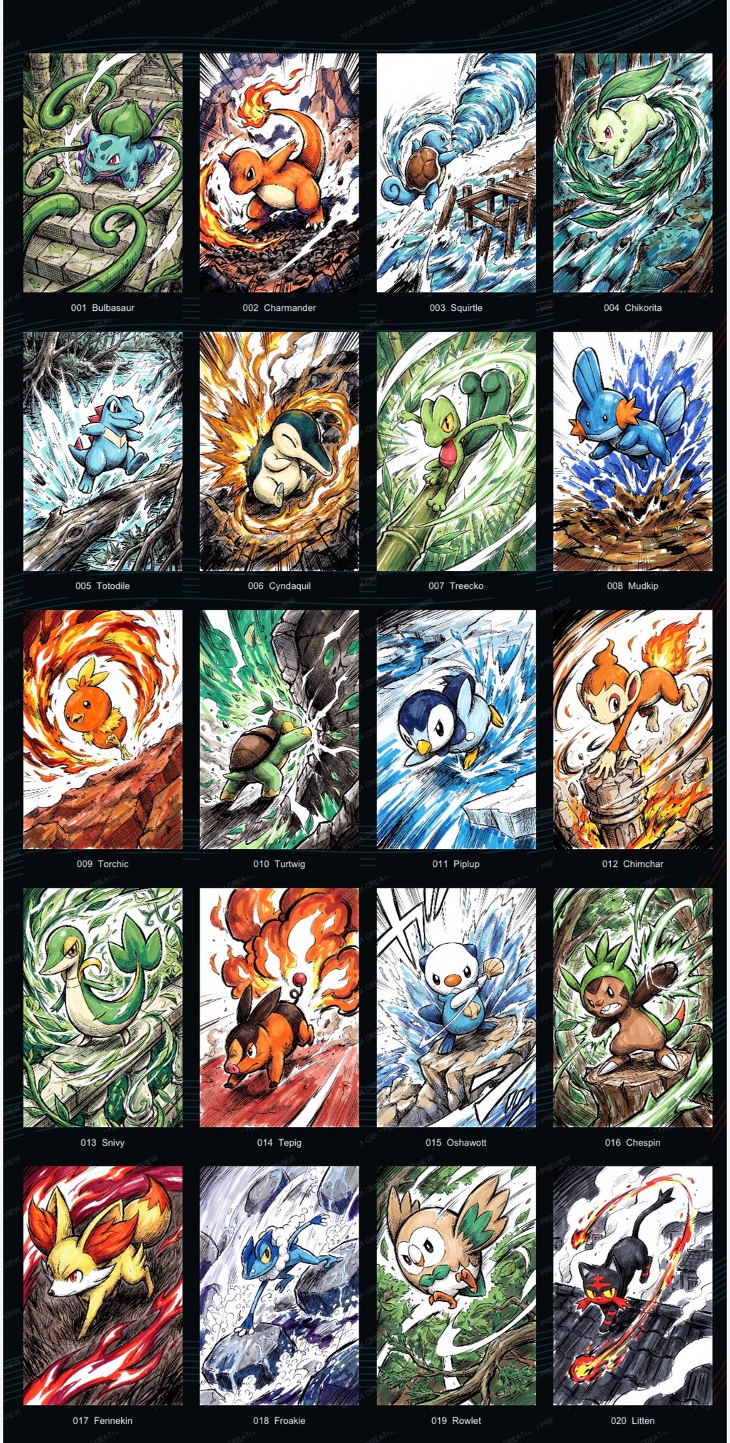 Ink awakening artboards (10 packs)