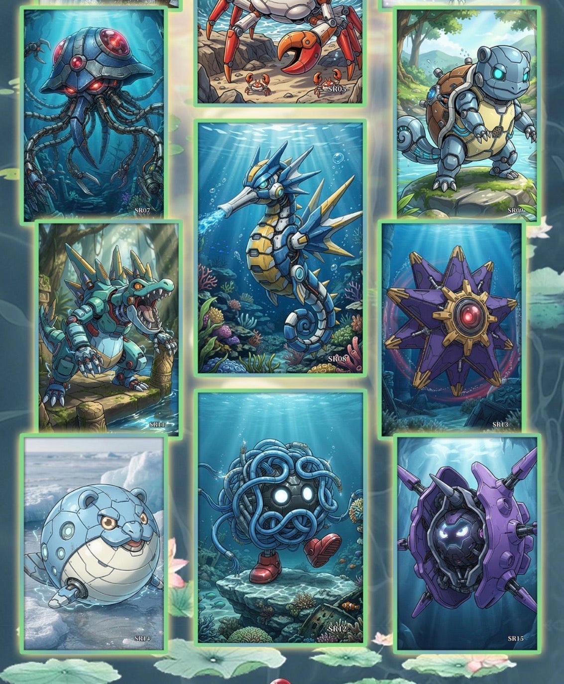 Pokemon Mechanical artboards (10 packs)
