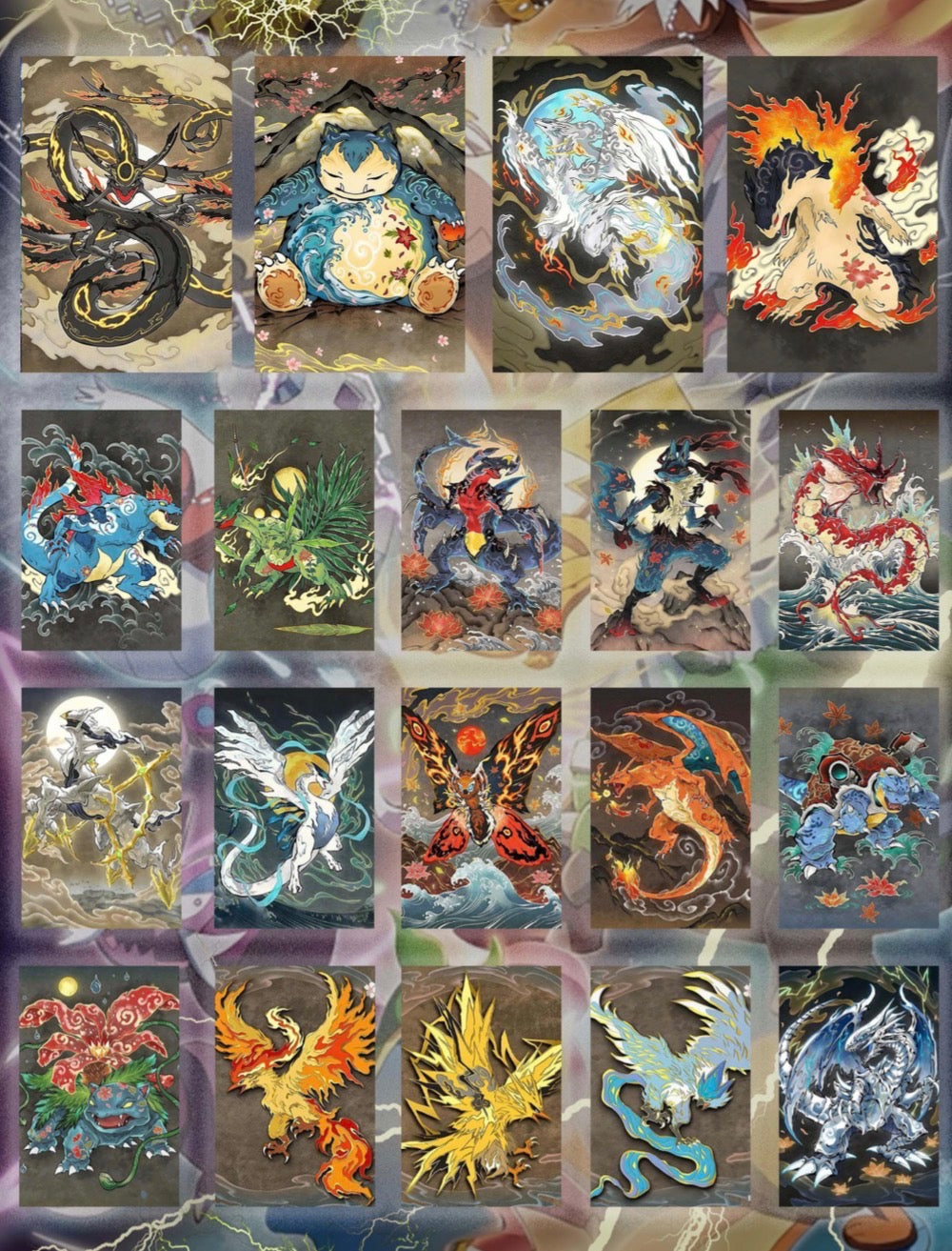 Elemental Chronicles art boards case  (100 packs)