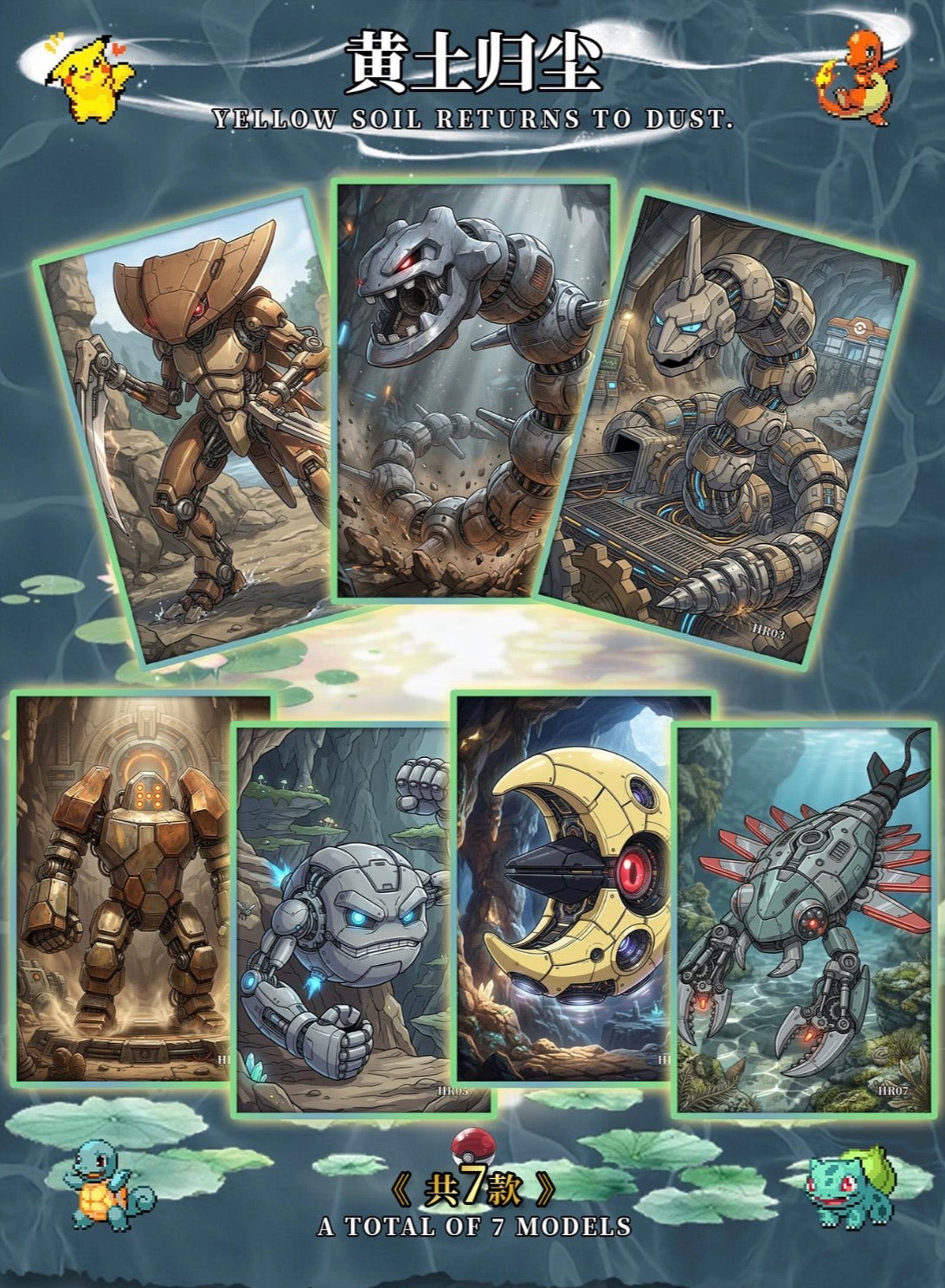 Pokemon Mechanical artboards (10 packs)