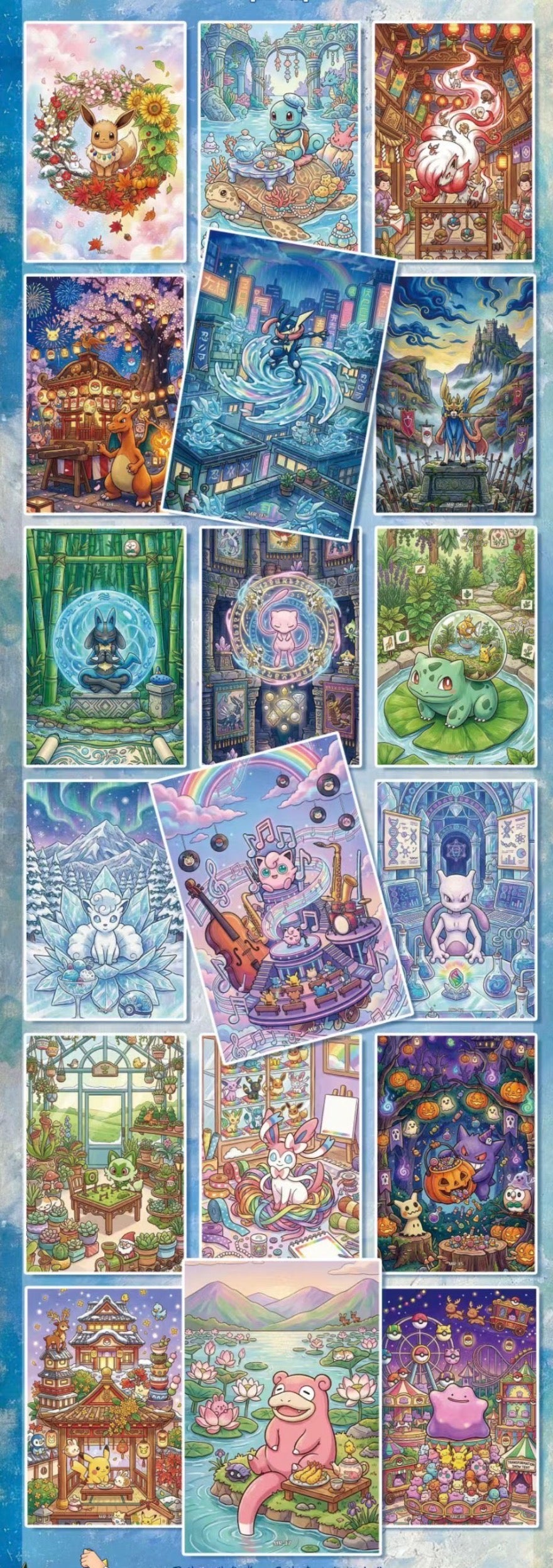 Pokemon color wonderland artboards  (10 packs)