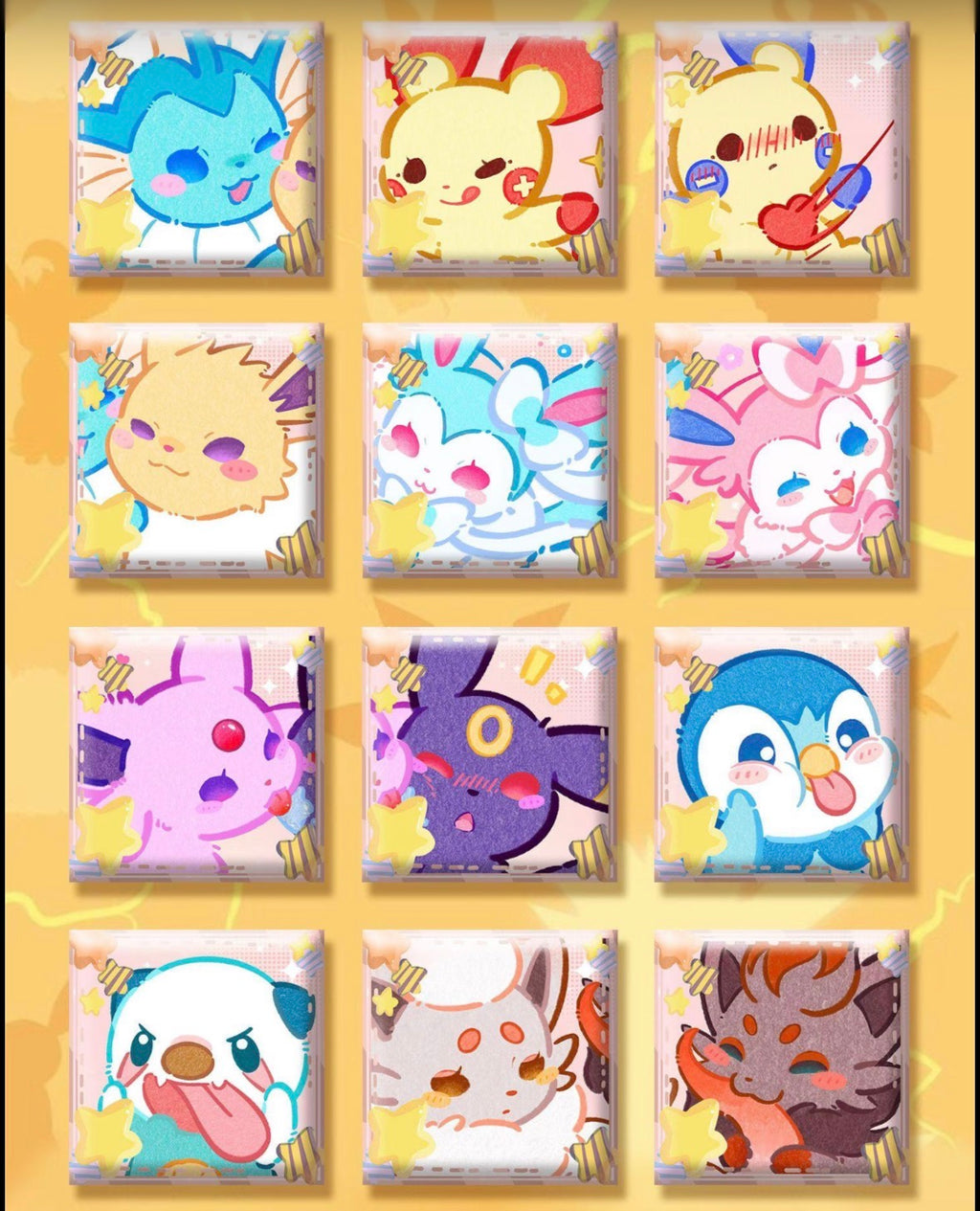 Pokemon Ceramic Magnets vol 1 (10 magnets)