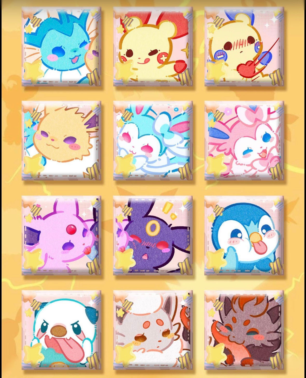 Pokemon Ceramic Magnets vol 1 (10 magnets)