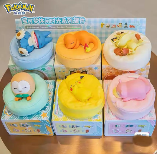 Pokémon sleeping bean bag, Pikachu, Snorlax, Eevee, Bulbasaur, Jirachi, Komala