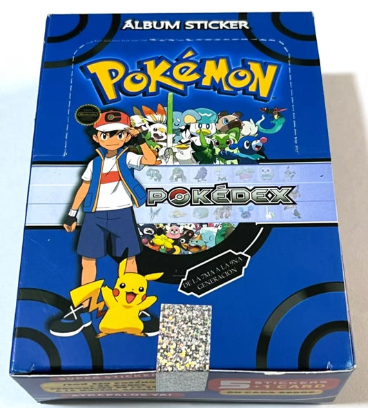 2024 Peru Blue Pokedex Sticker Booster Box Sealed Flash Editon FE  25 Packs