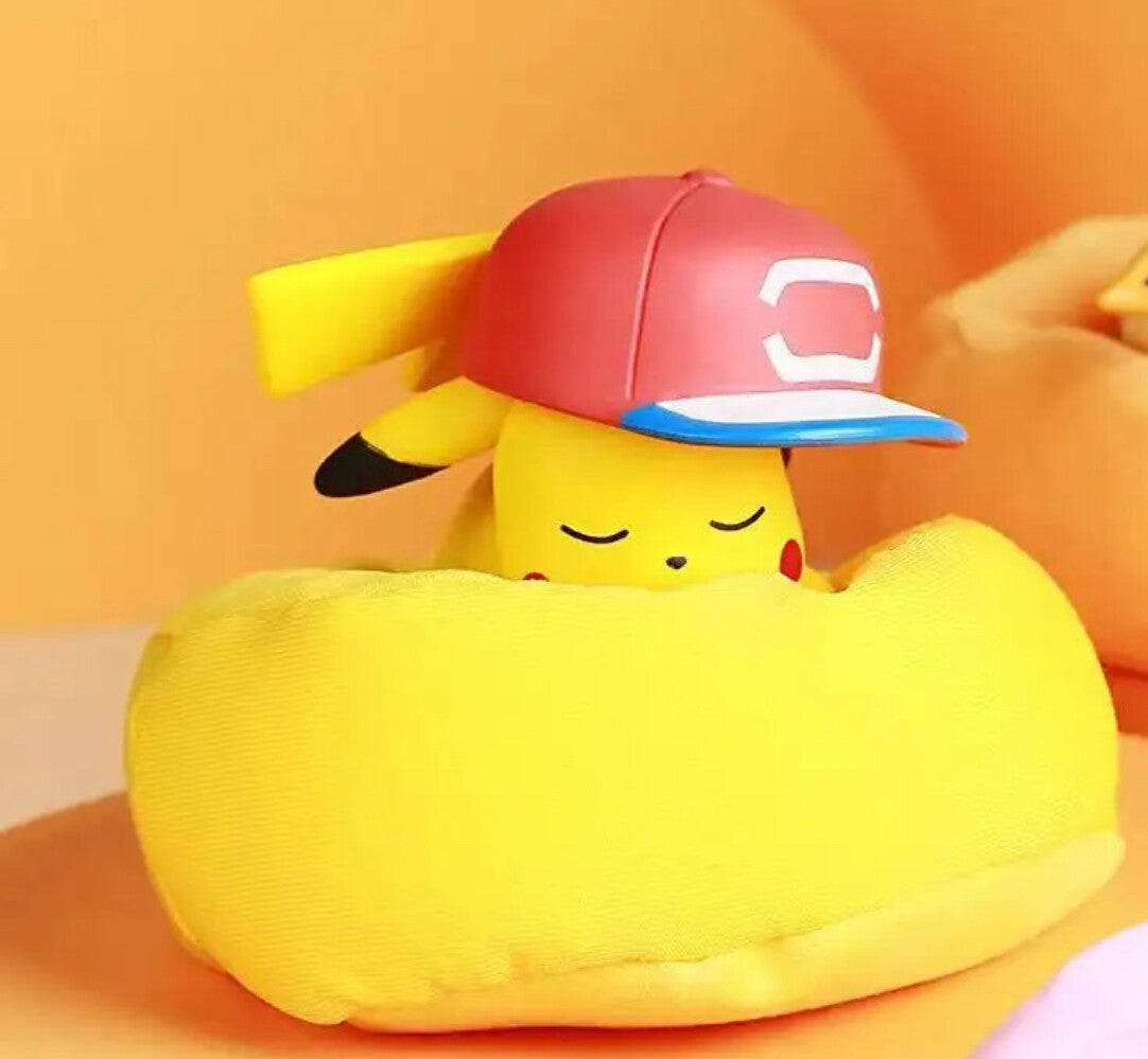 Pokémon sleeping bean bag, Pikachu, Snorlax, Eevee, Bulbasaur, Jirachi, Komala