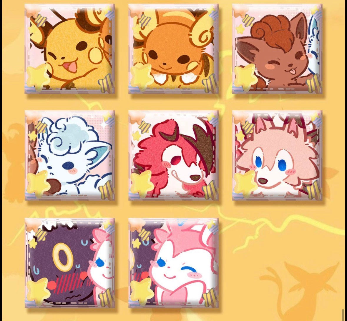 Pokemon Ceramic Magnets vol 1 (10 magnets)
