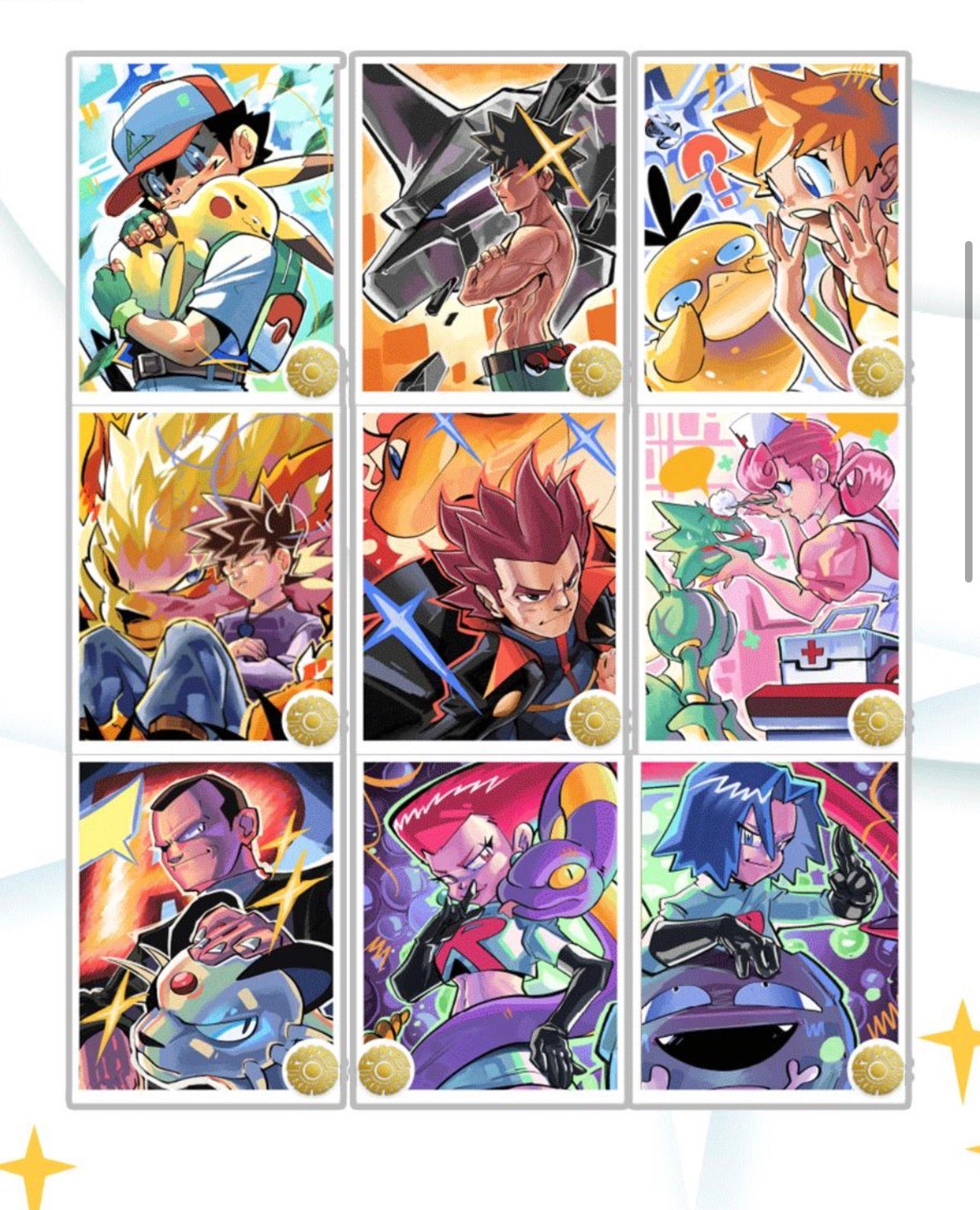 Pokemon magnet art board (10 packs)