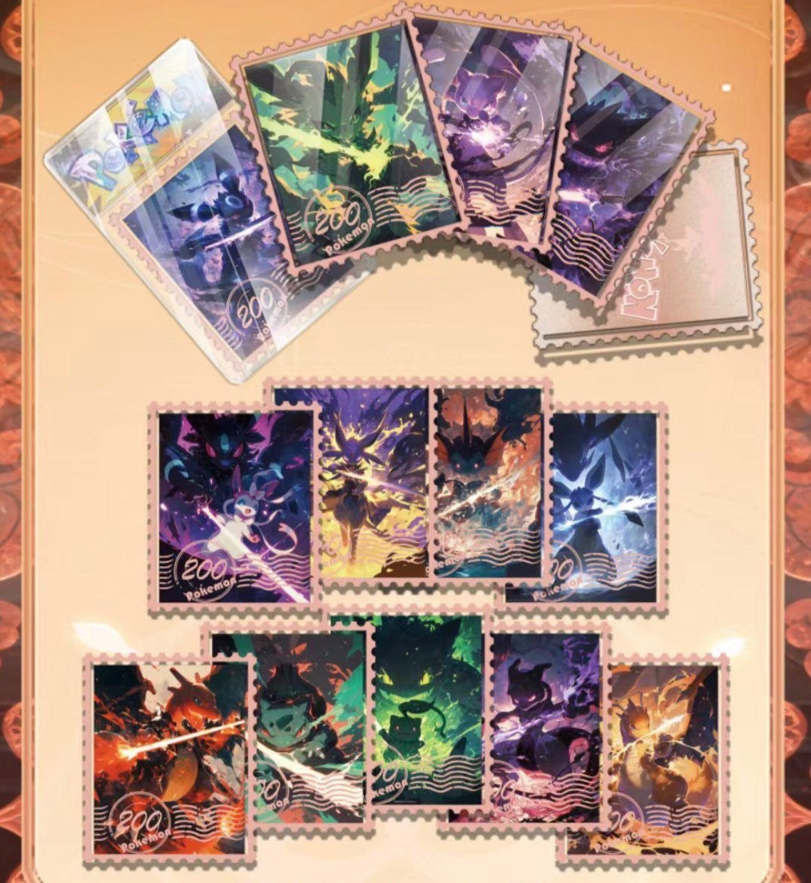 Starry night stamp slab 10 pack)