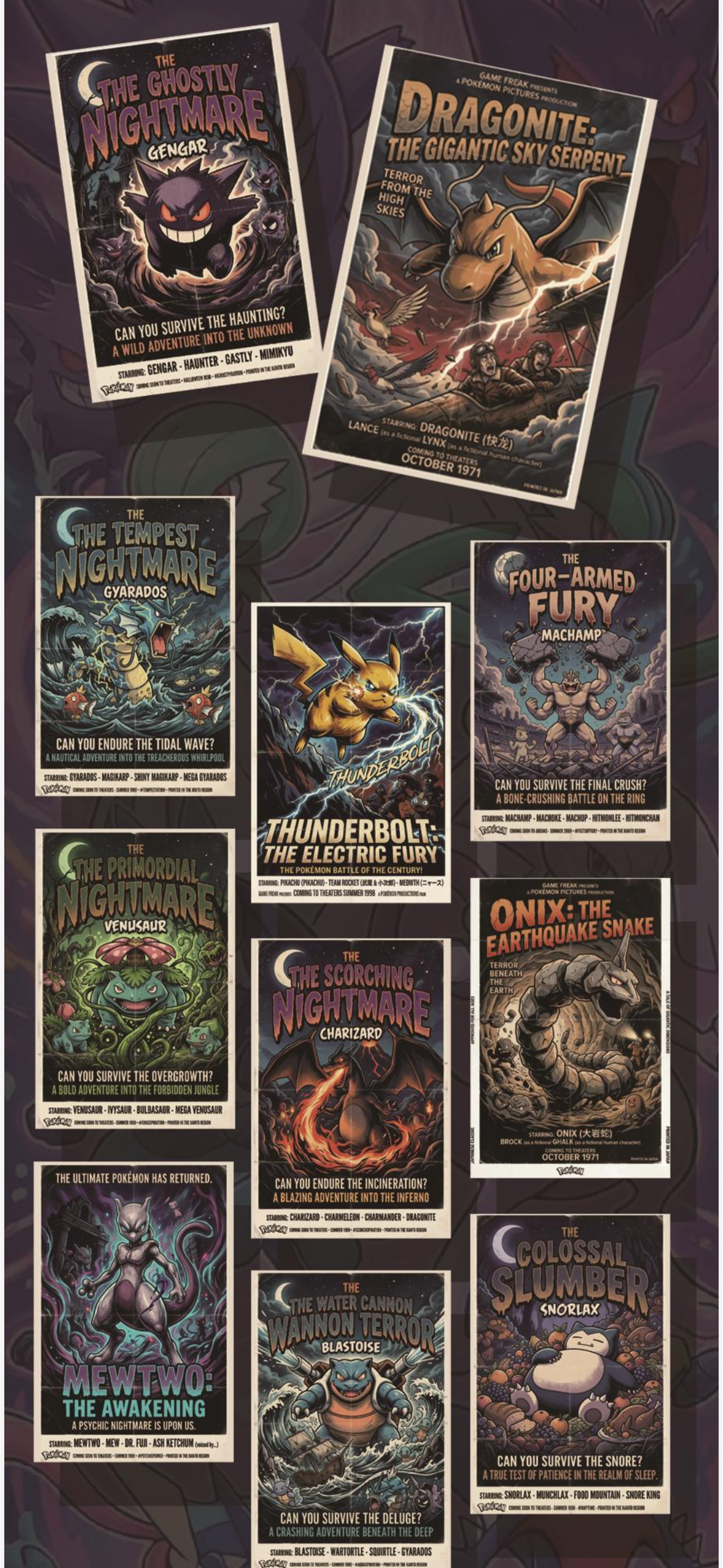 Pokemon fantasy series art board (10 packs)