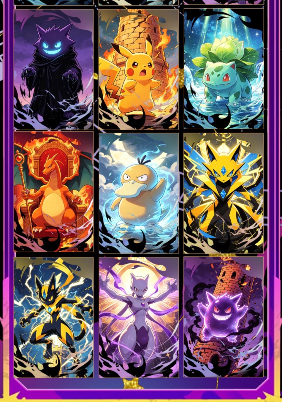 Mega fan art cards box (6 pack)