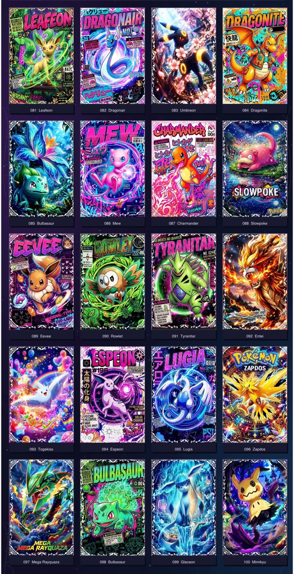Neon lights artboards (10 packs)