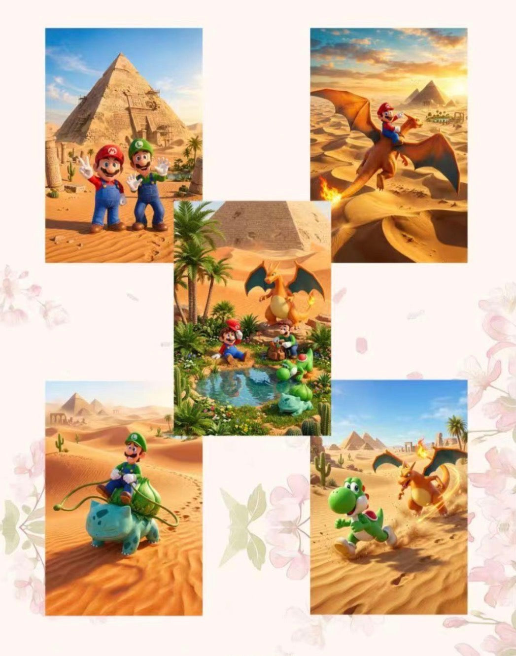 Mario x Pokemon artboards (10 packs)