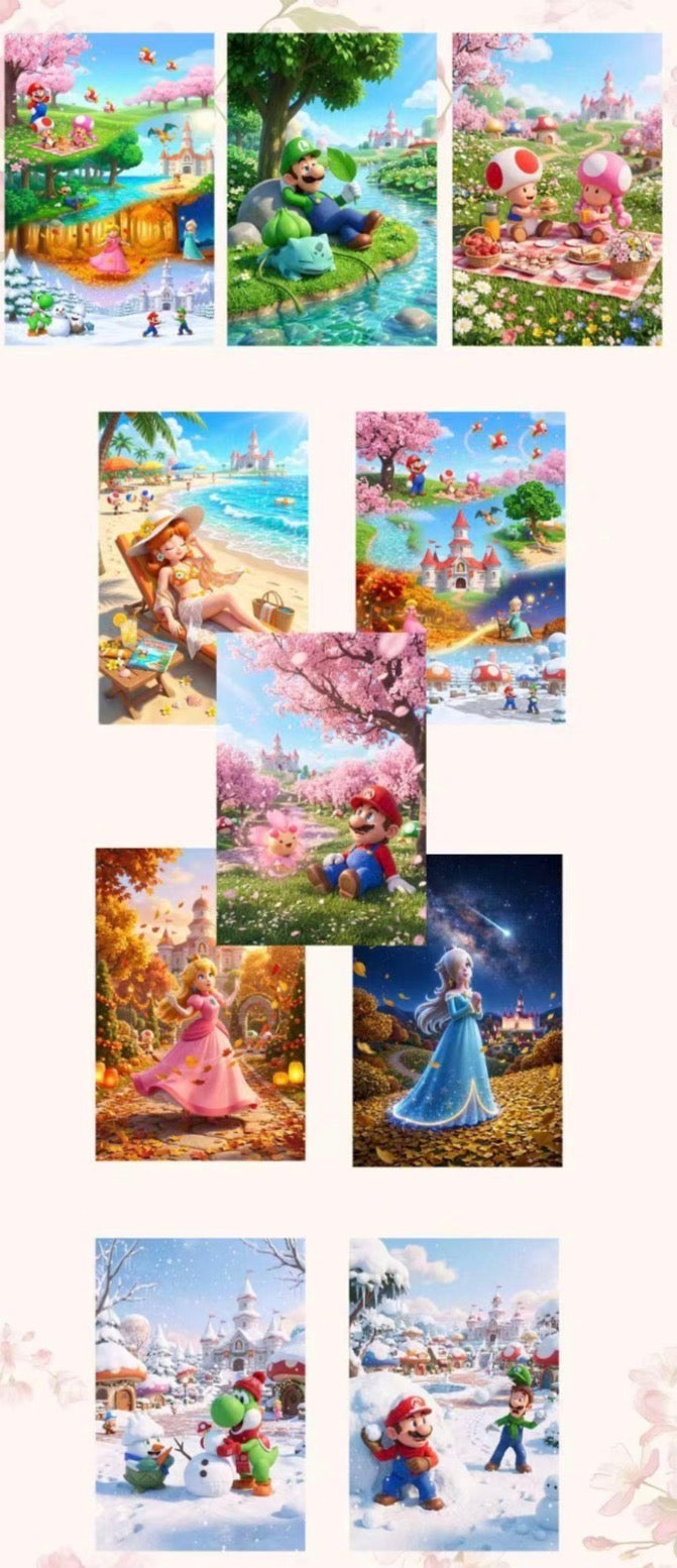 Mario x Pokemon artboards (10 packs)