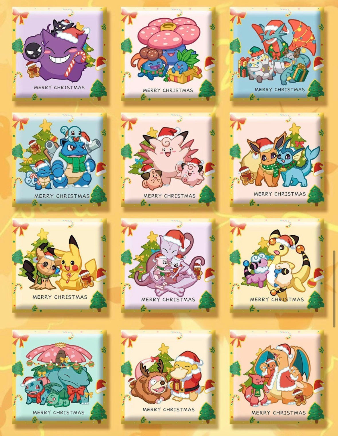 Pokemon Ceramic Magnets vol 1 (10 magnets)