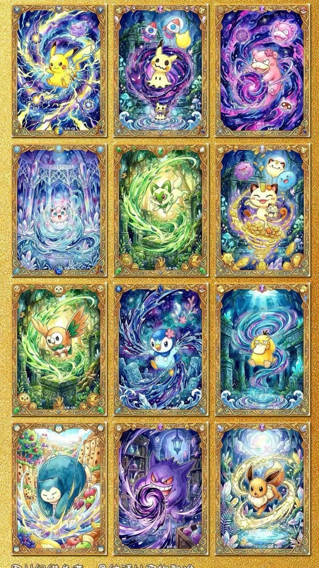 Time collection, metal cards (5 packs)