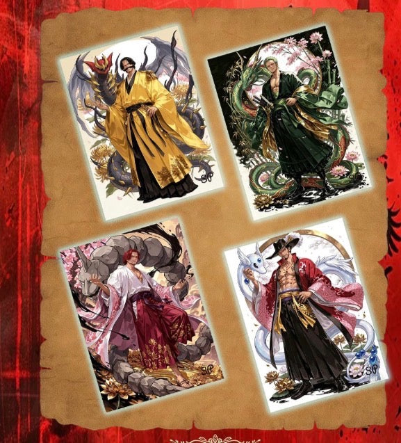 One piece, Pokemon crossover Polaroids (30 packs)