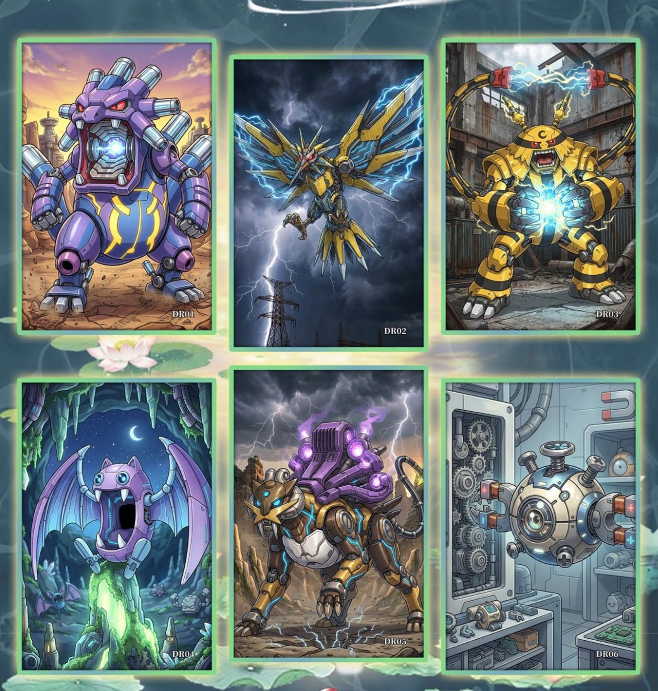 Pokemon Mechanical artboards (10 packs)