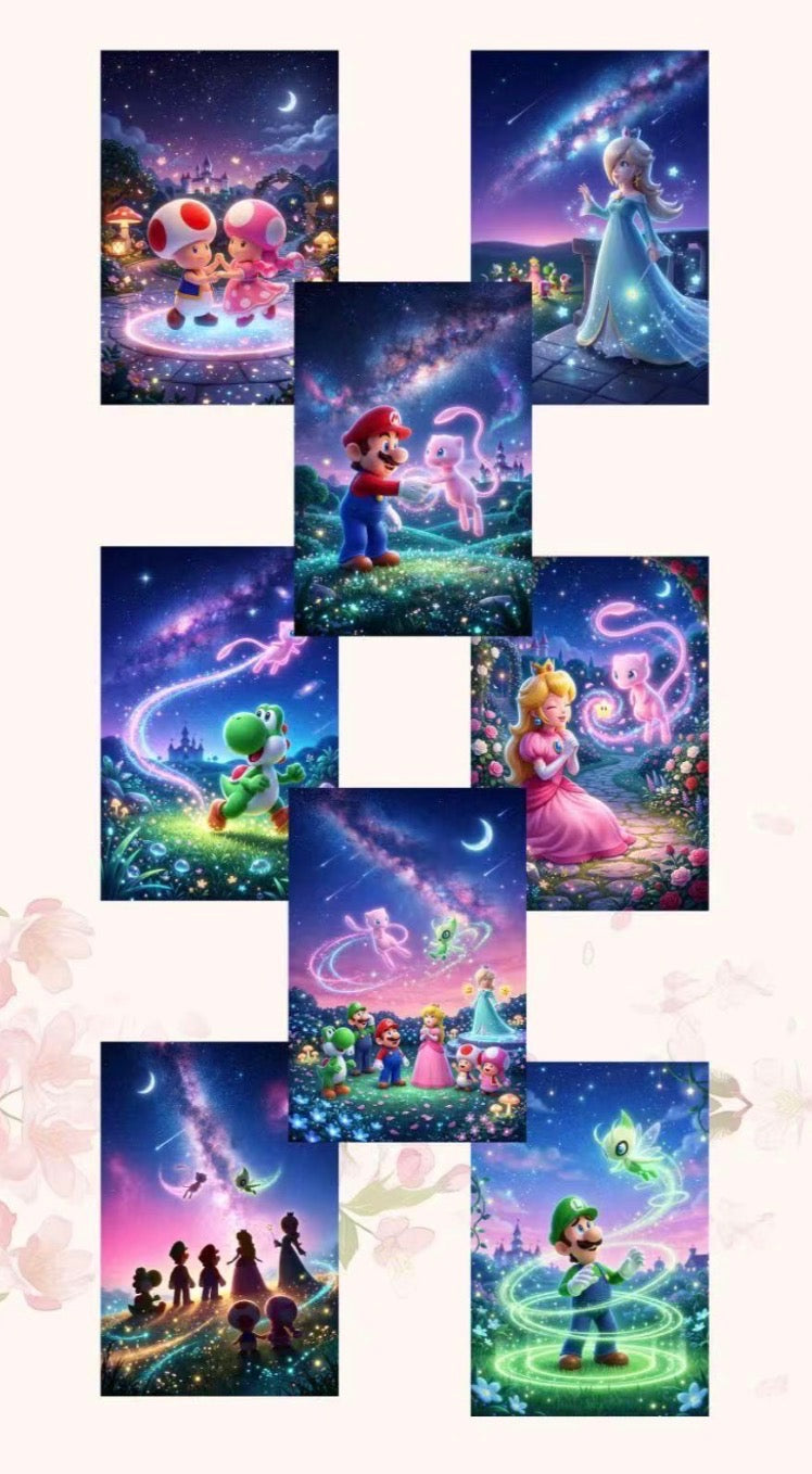 Mario x Pokemon artboards (10 packs)