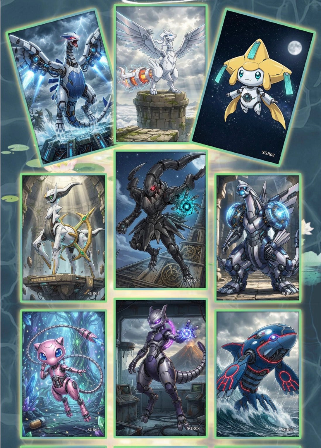 Pokemon Mechanical artboards (10 packs)