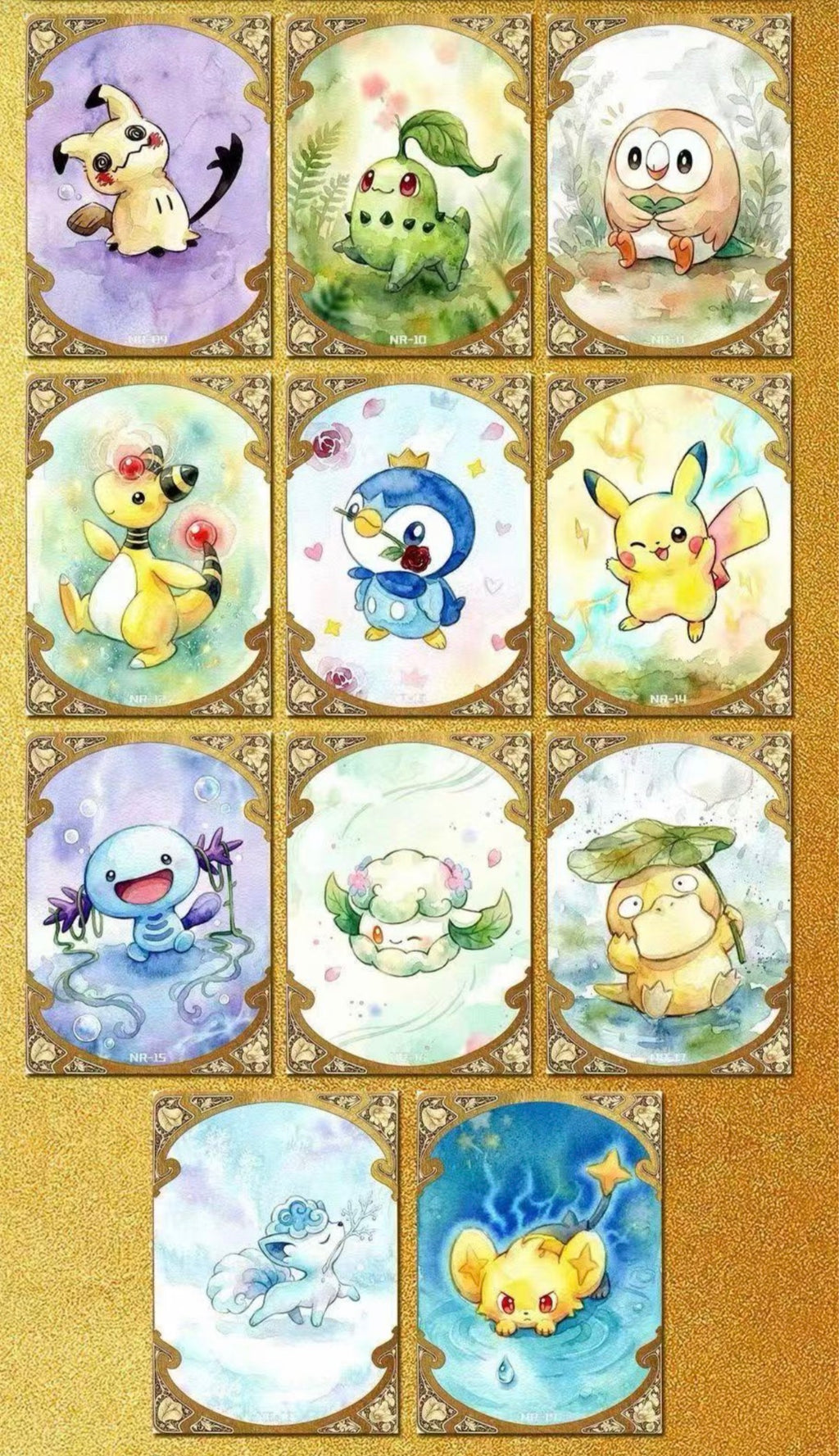 Time collection, metal cards (5 packs)