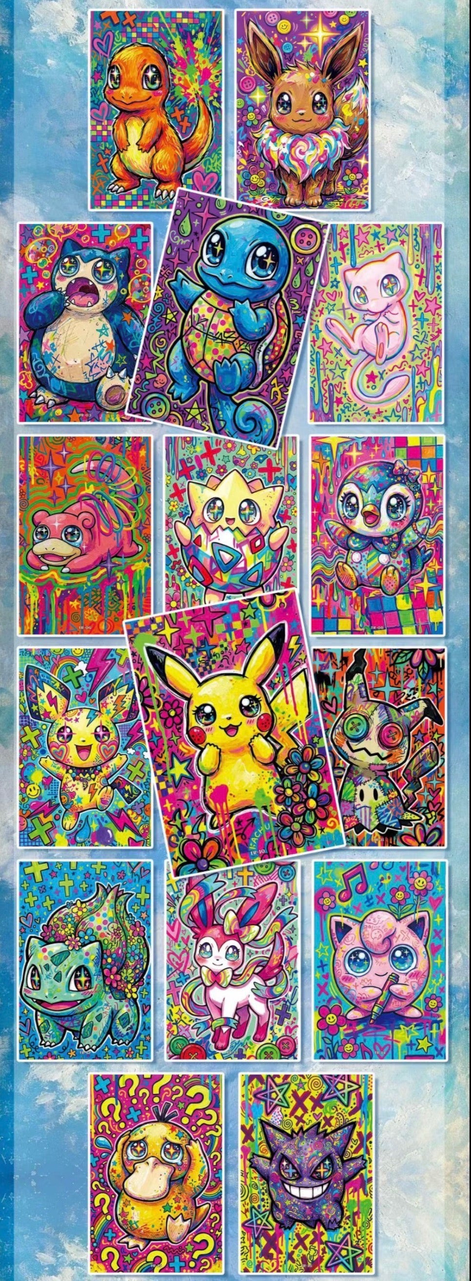 Pokemon color wonderland artboards  (10 packs)