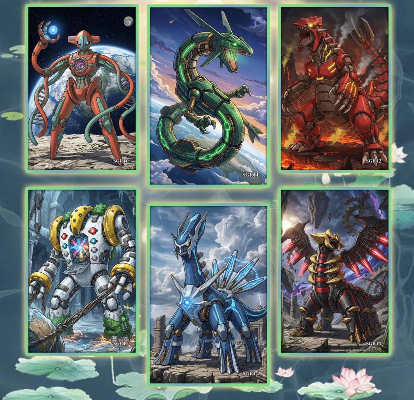 Pokemon Mechanical artboards (10 packs)