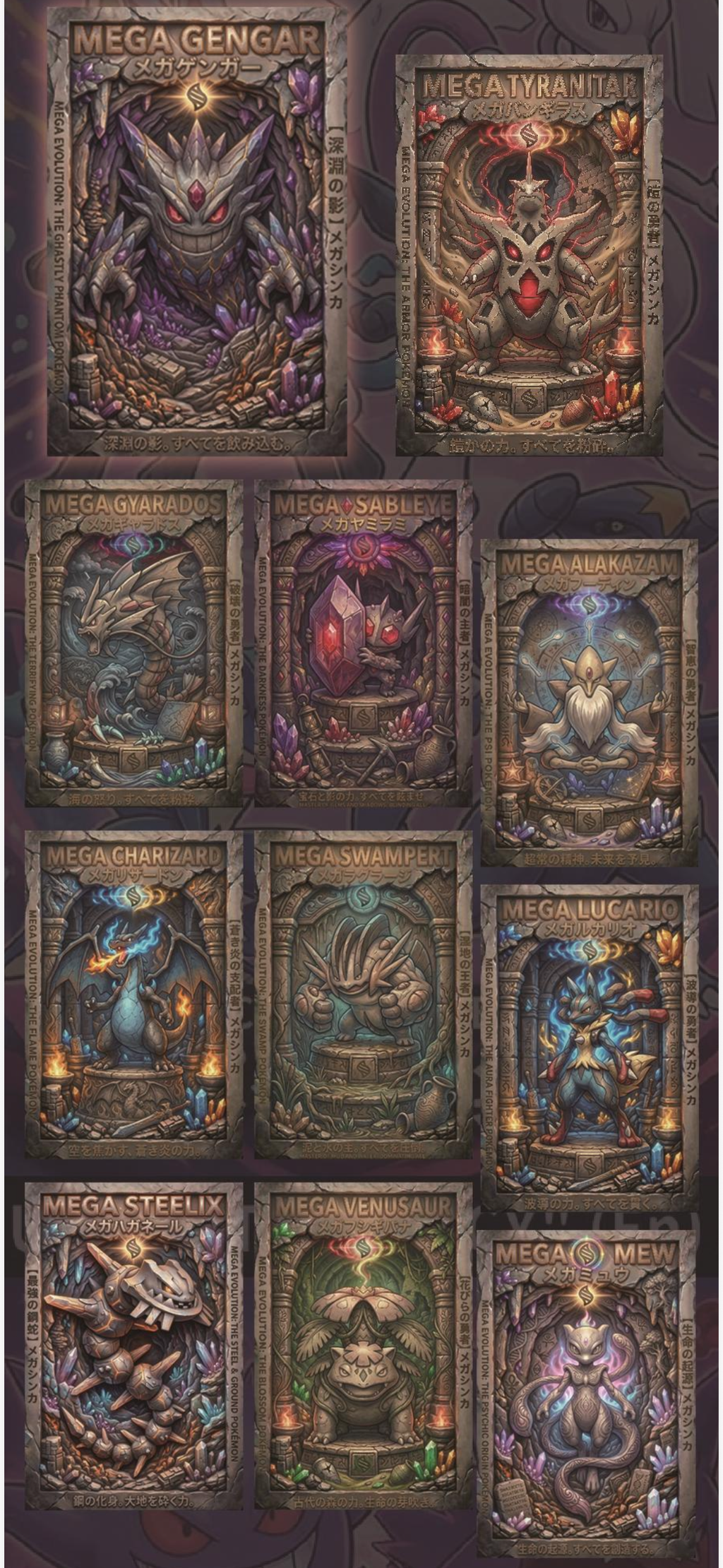 Pokemon fantasy series art board (10 packs)