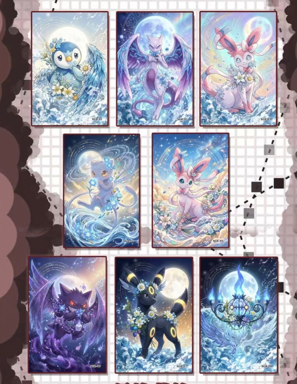 Pokemon Fantasy imprint art boards (10 packs)
