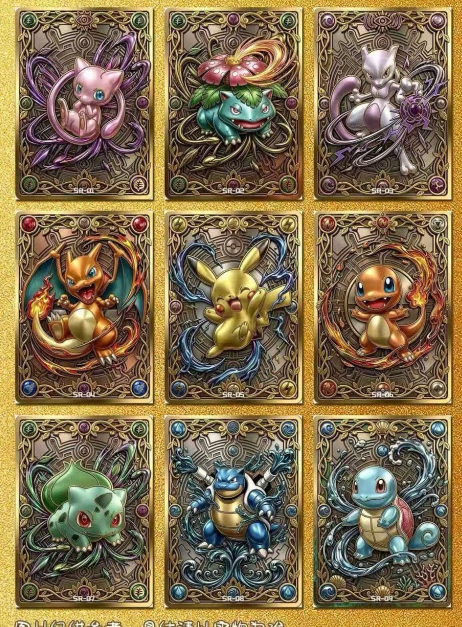 Time collection, metal cards (5 packs)