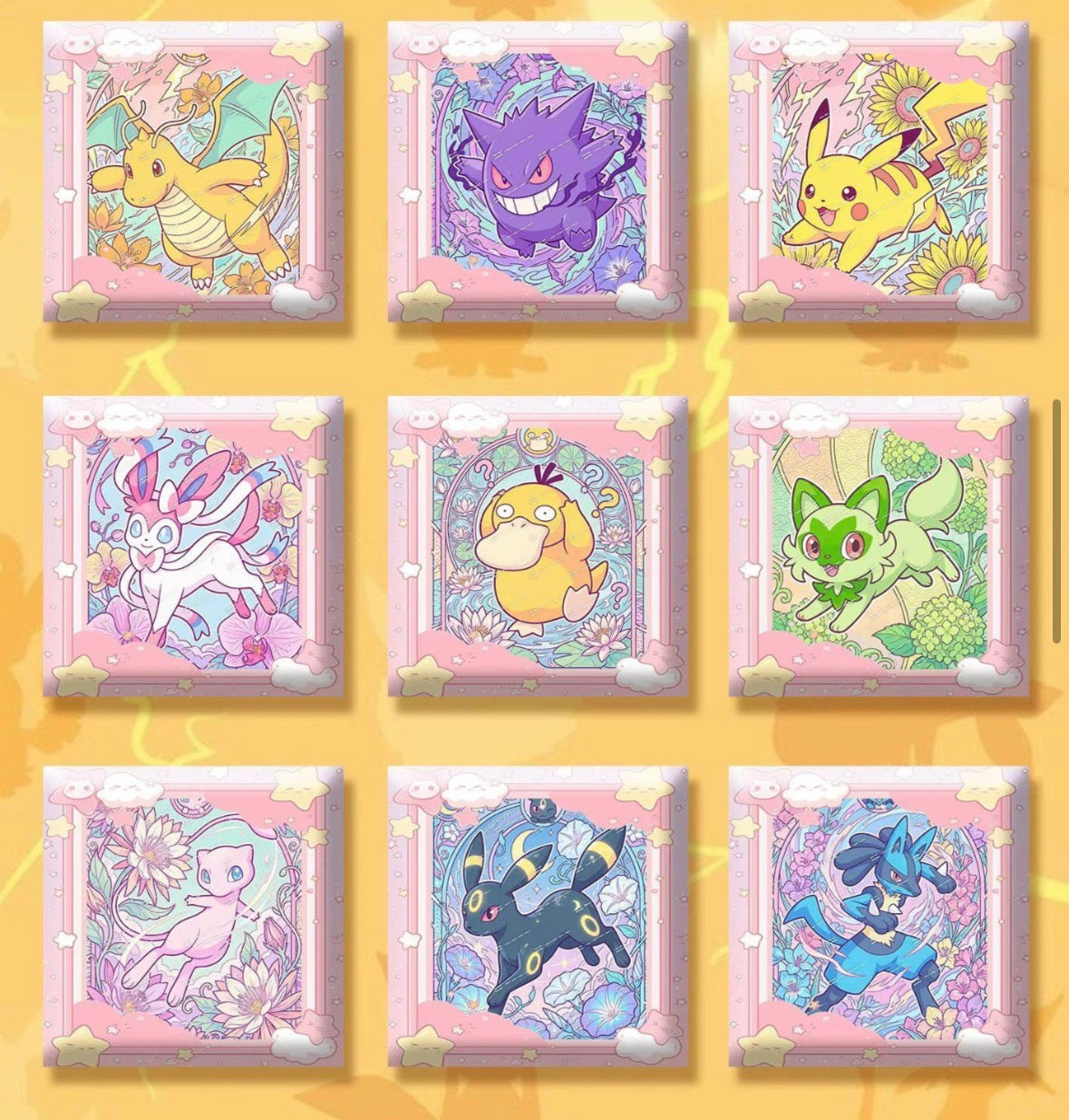 Pokemon Ceramic Magnets vol 1 (10 magnets)