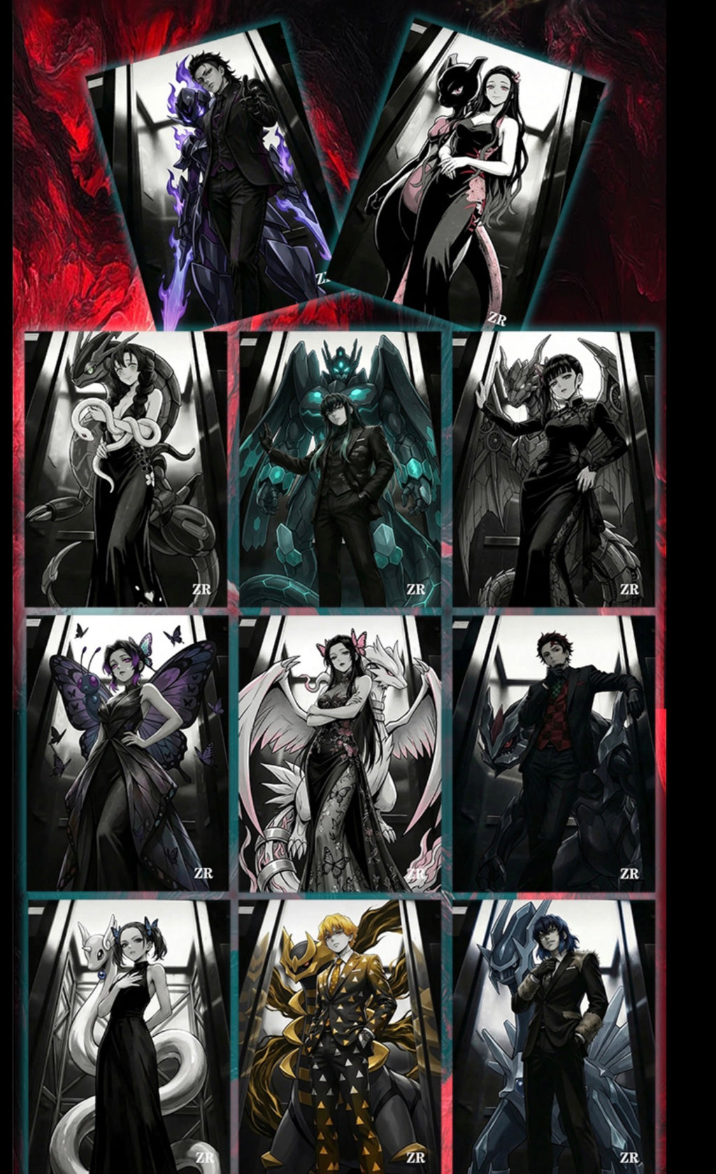 Demon slayer 3 art board (10 packs)