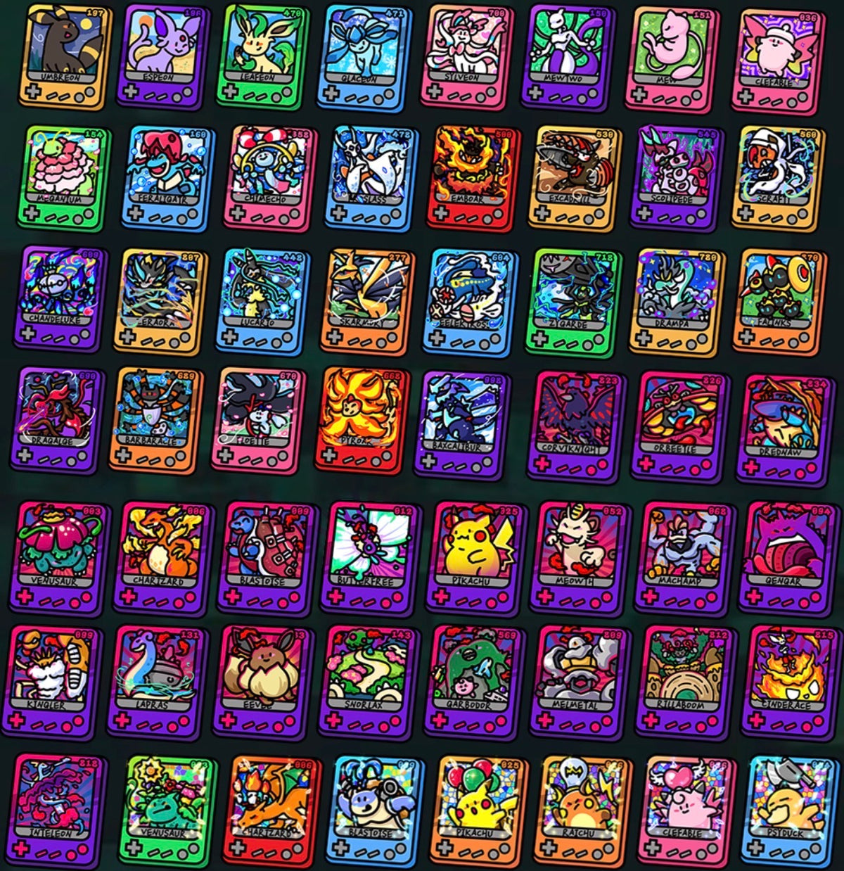 Gameboy blind lucky magnets (10 packs)