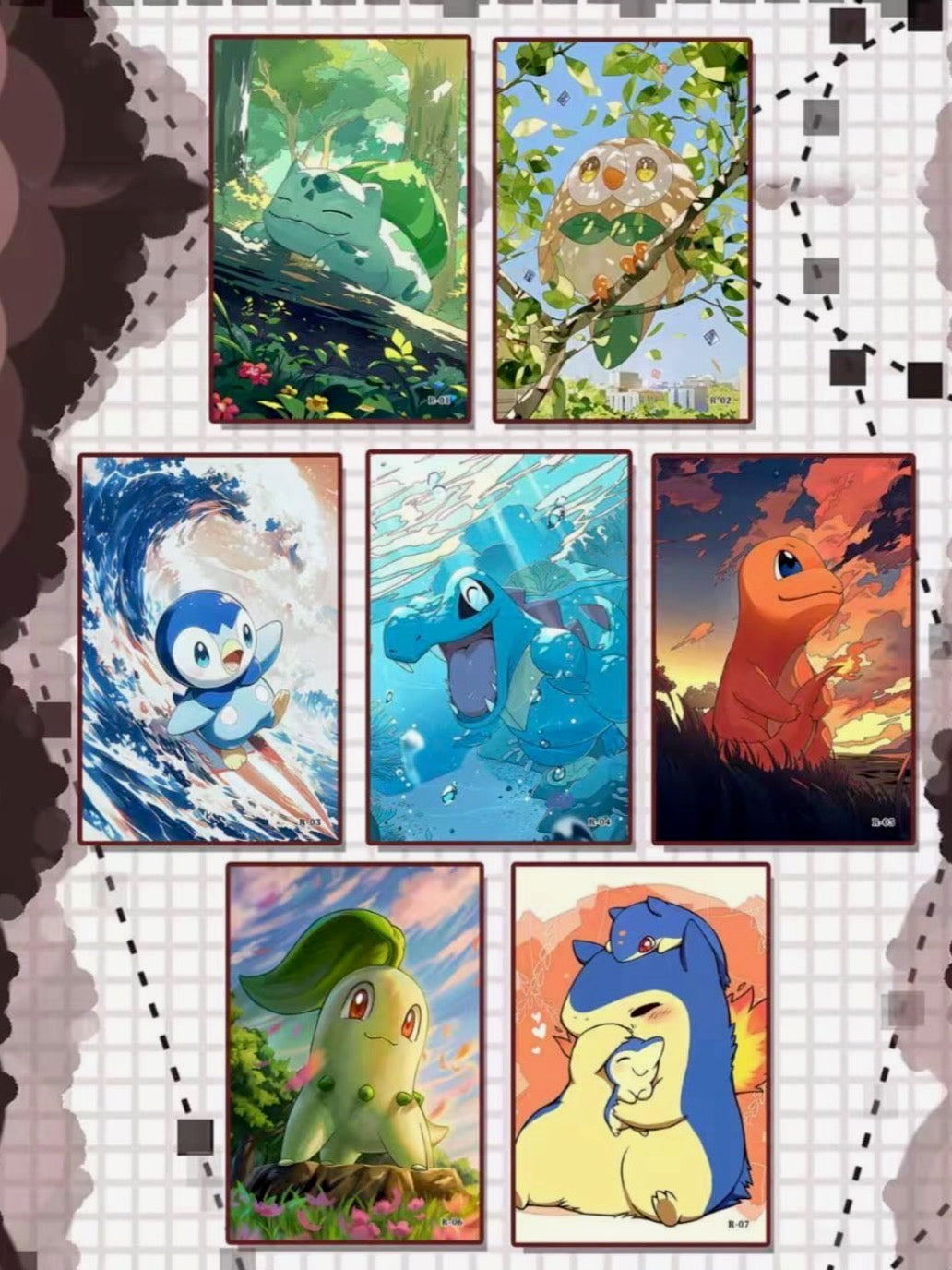 Pokemon Fantasy imprint art boards (10 packs)