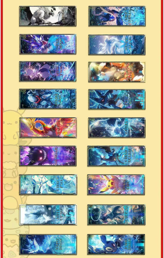 Pokemon acrylic tickets 10 packs