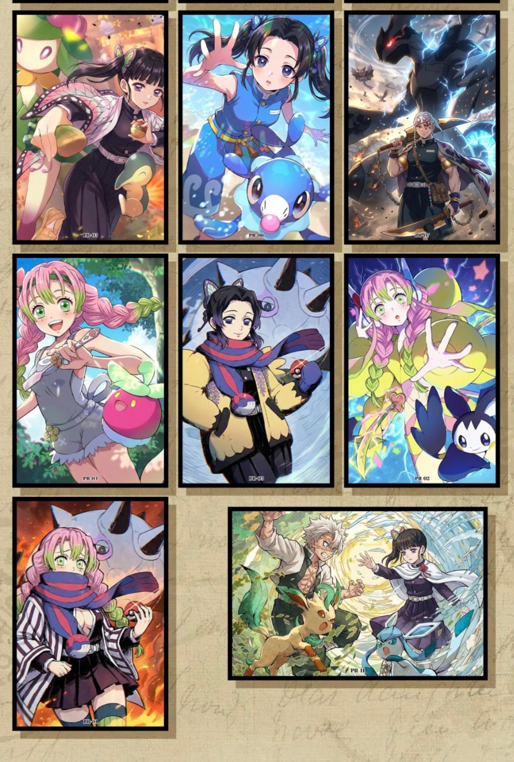 Demon slayer X Pokemon vol.2 (10 packs)