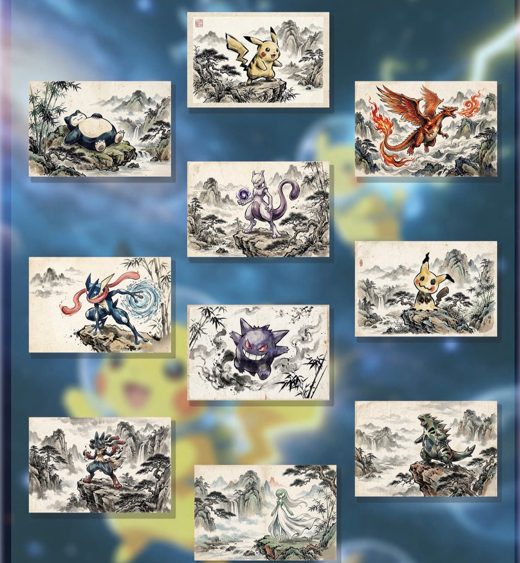 Pokemon Wandering Gallery Art boards (10 packs)