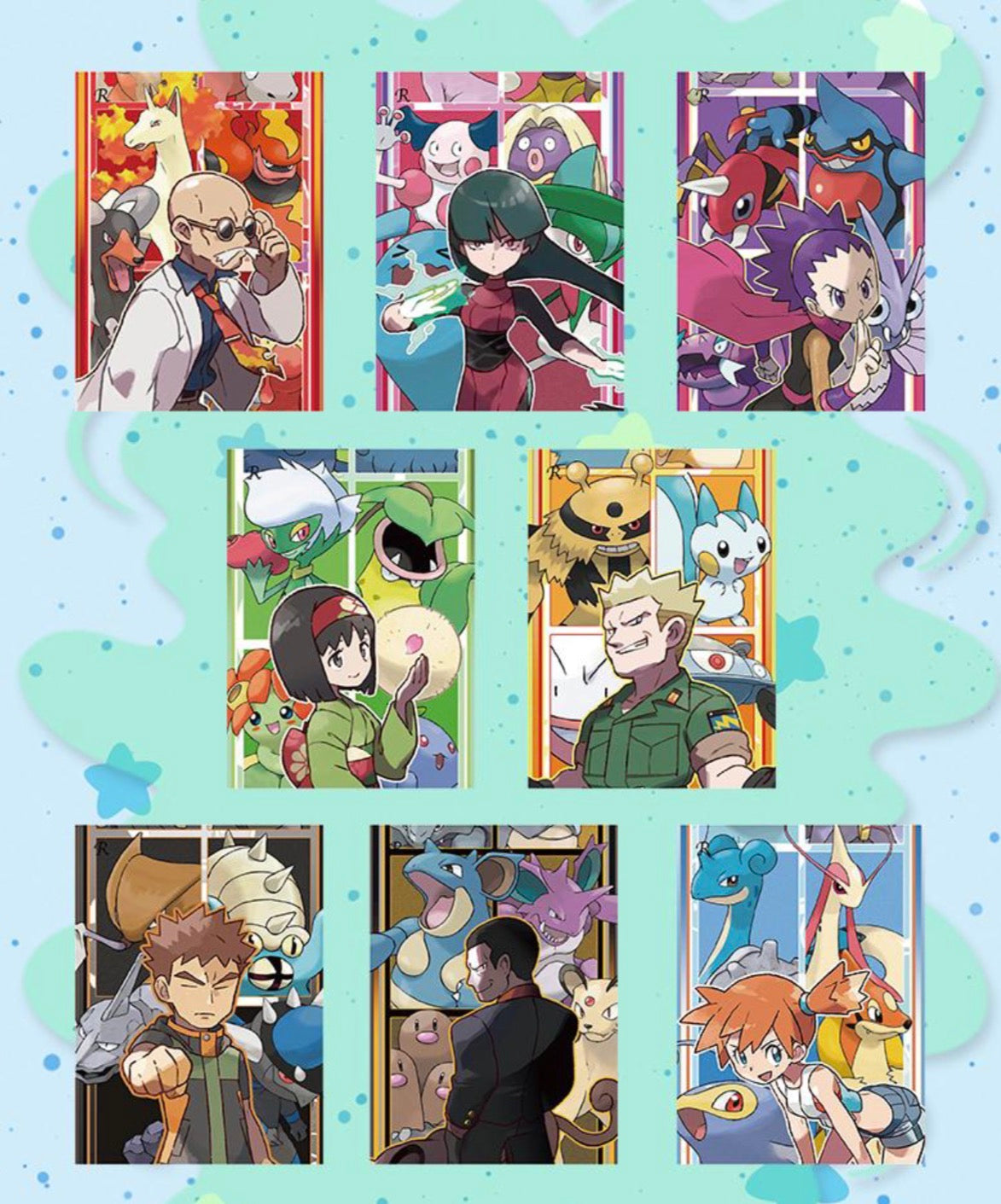 Pokemon Illustration Guide Collection Polaroids (30 Polaroids)